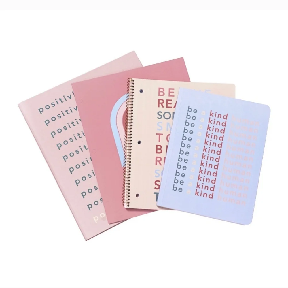U Style 4 Pack Fashion Stationery Bundle, 3-Ring 1